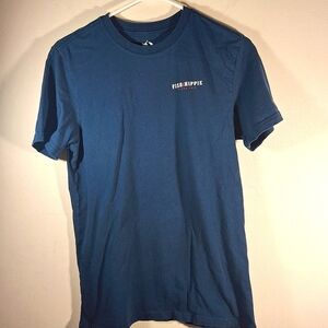 Fish Hippie Unisex Navy Blue Short Sleeve Crew Neck Tee Size S